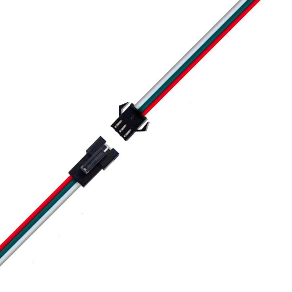 Cablaggio LED maschio femmina a 3 pin JST SM